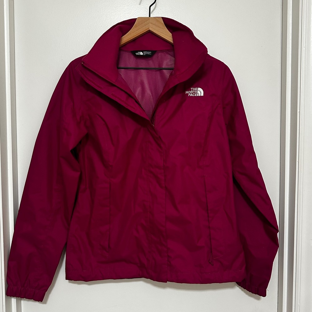 The North Face | Women's Magenta Hooded Waterproof DryVent Rain Jacket, S